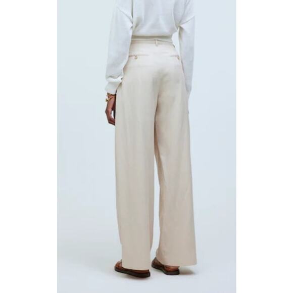 NWT The Harlow Wide Leg Pant in Harvest Moon Tan Beige Trouser Size 10 - Picture 7 of 11